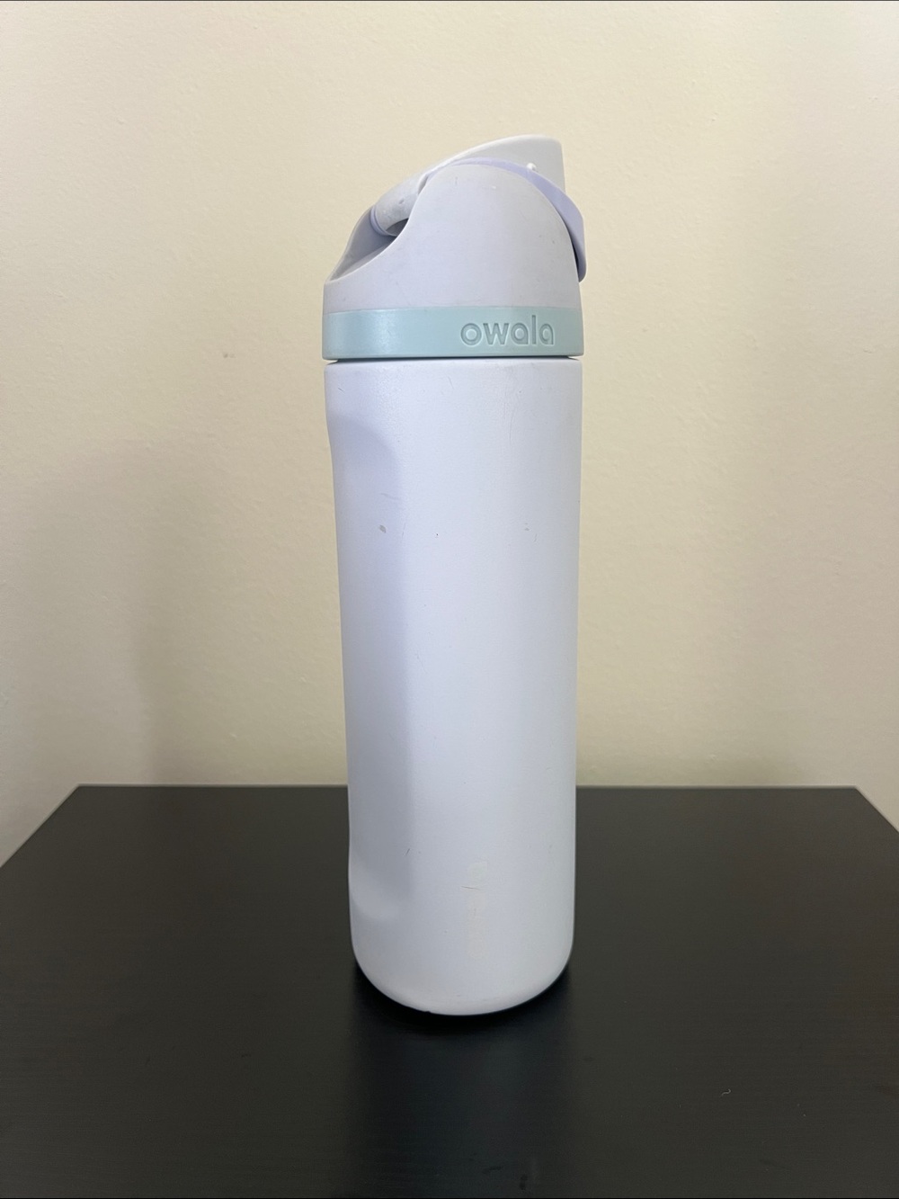 Owala White Insulated Water Bottle with Mint Accent